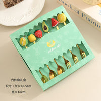 Stainless steel Fruit design cutlery, creative gift box set