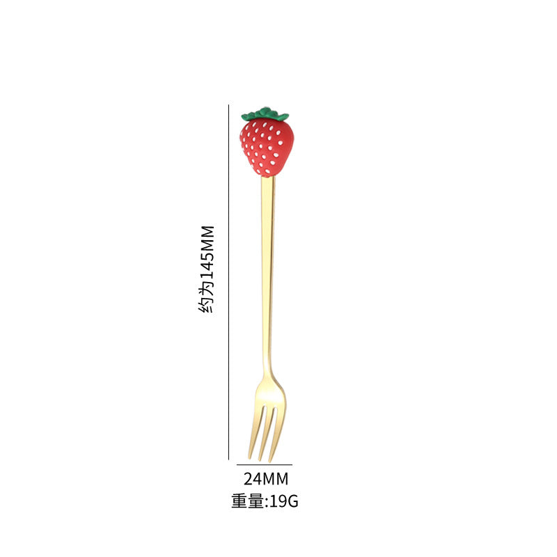 Stainless steel Fruit design cutlery, creative gift box set