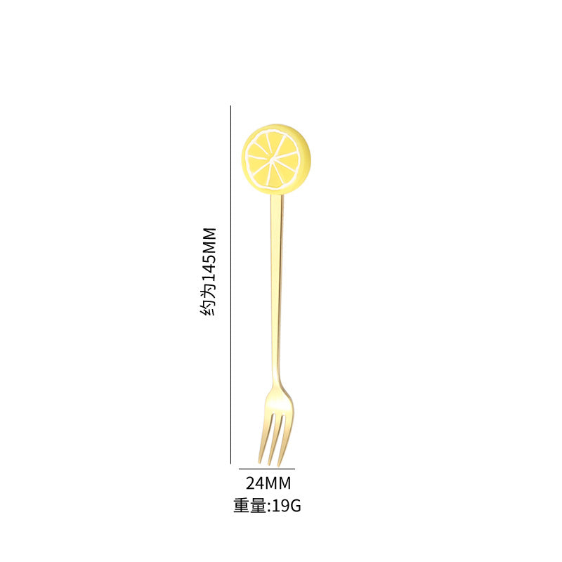 Stainless steel Fruit design cutlery, creative gift box set