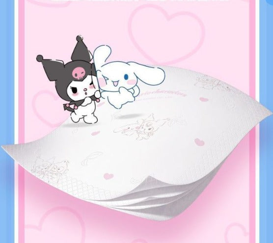 Sanrio Printed pocket Tissues one pack contain 7 tissues (pack of 12 mini pocket packets)