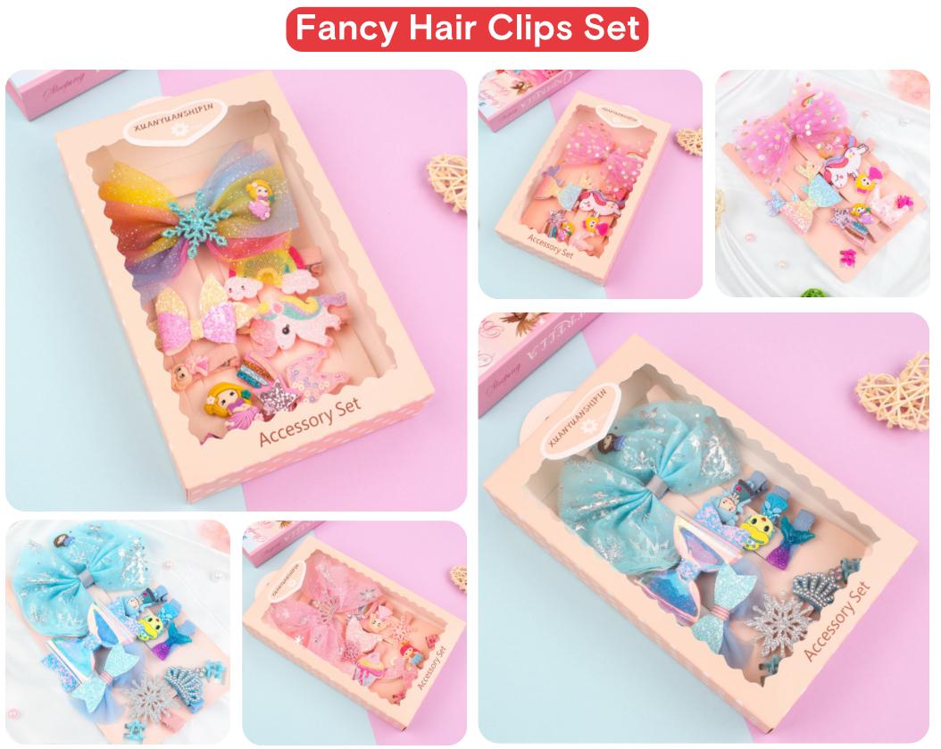 Fancy hair clip set