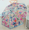 Cute Stitch & Angel Transparent Umbrella – Kawaii Cartoon Umbrella for Kids & Adults