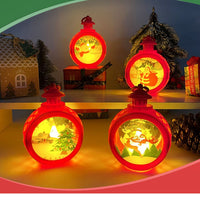 Christmas Theme LED Round Decoration Lamp – Festive Hanging Night Light for Home, Party & Holiday Decor