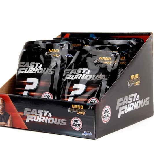 Jada Toys Fast & Furious Nano Hollywood Rides Mystery Vehicle Blind Bag Die-Cast Mini Car | Official Licensed Collectible Surprise Blind Pouch | Random 1 Diecast Car for Kids & Collectors