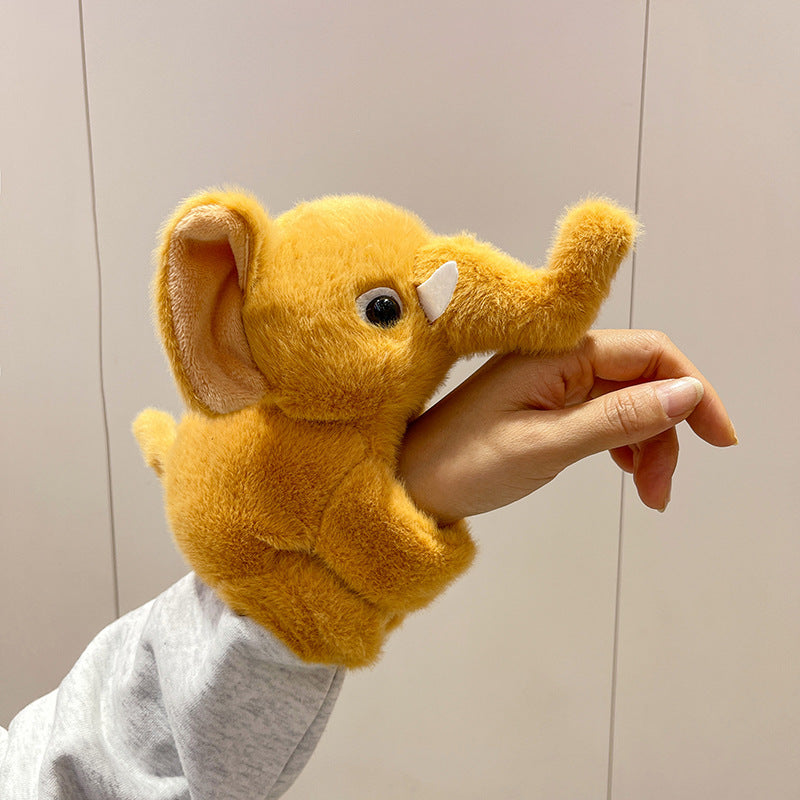 Cute Elephant Plush Wrist Hugger – Soft Stuffed Elephant Hand Bracelet Toy for Kids & Girls