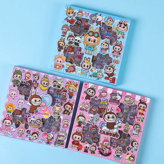 ✨ Labubu Kawaii Sticker Box – 100+ Cute Stickers ✨