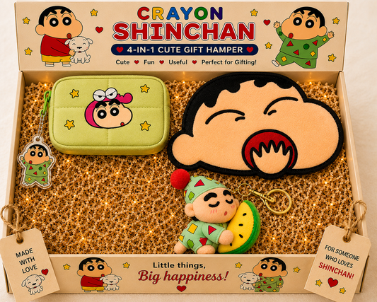 Shinchan Cute Essentials Gift Hamper (3-in-1 Kawaii Combo)