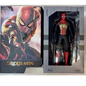 9-Inch (23CM) Spider-Inspired Superhero Action Figure with Rotatable Joints | Collectible PVC Toy | Red & Black Suit