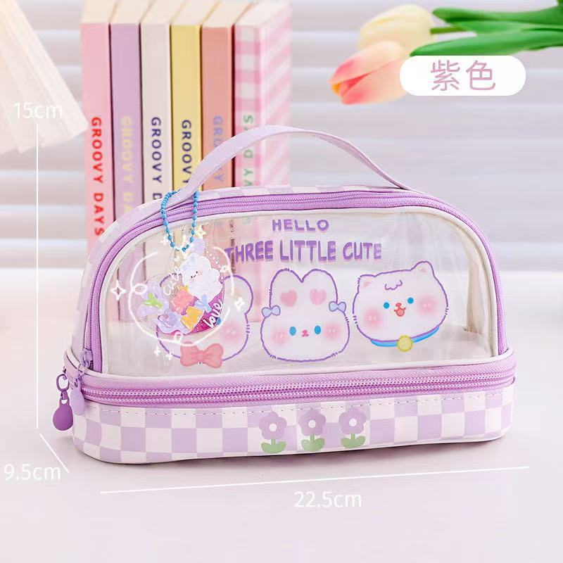 Sanrio Kuromi large capacity pencil & Makeup case 