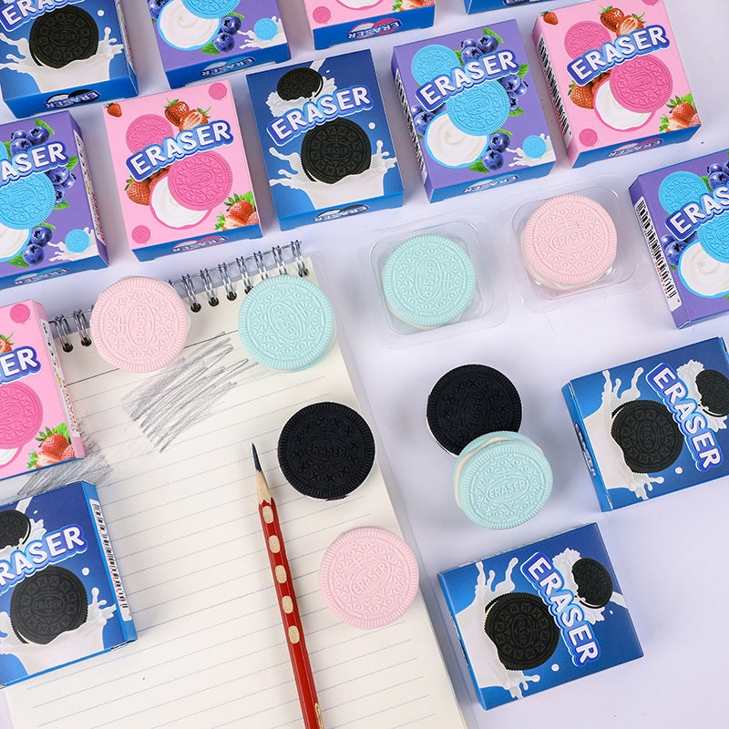 New Cream Biscuit Eraser (Pack of 3)