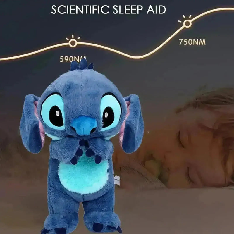 Breathing Stitch Plush Toy with Glowing Belly | Cute Respirable Soft Toy for Kids & Gifts