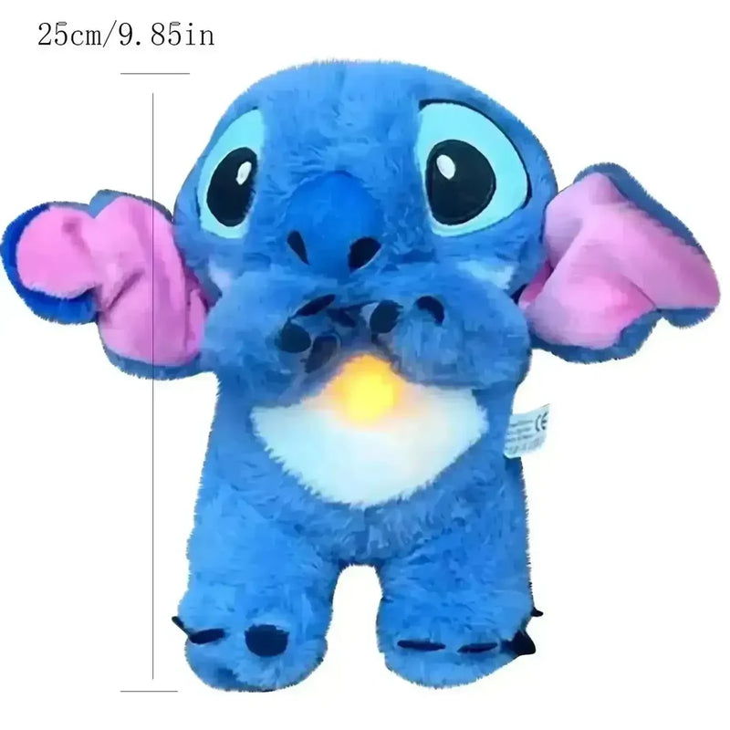 Breathing Stitch Plush Toy with Glowing Belly | Cute Respirable Soft Toy for Kids & Gifts
