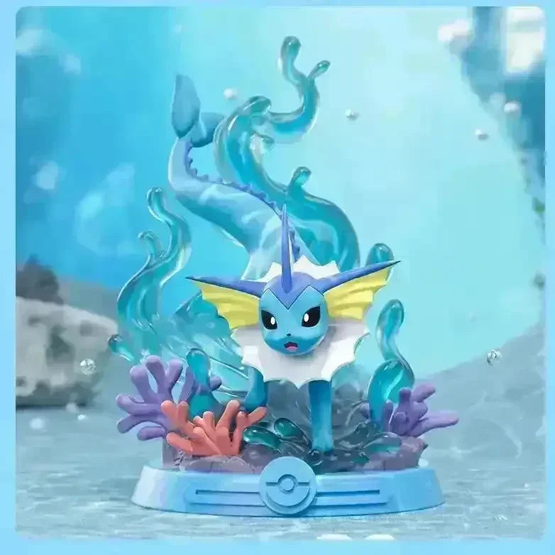 Pokemon Eeveelution PVC Action Figure Set of 9 – Eevee, Vaporeon, Jolteon, Flareon, Espeon, Umbreon, Leafeon, Glaceon & Sylveon Collectible Anime Mini Statues | Pokemon Desk Decor & Gift