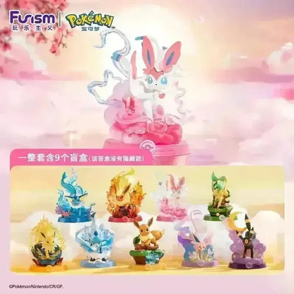 Pokemon Eeveelution PVC Action Figure Set of 9 – Eevee, Vaporeon, Jolteon, Flareon, Espeon, Umbreon, Leafeon, Glaceon & Sylveon Collectible Anime Mini Statues | Pokemon Desk Decor & Gift