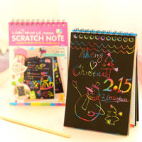 DIY Magic Scratch Painting Book for Kids - Handmade Graffiti Puzzle &amp; Painting Activity