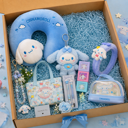 Cinnamoroll Dreamy Sky Luxury Gift Hamper – Premium Kawaii Plush, Accessories & Utility Combo Box (Perfect Aesthetic Gift Set)