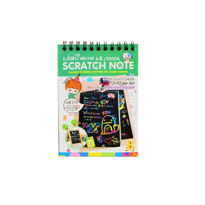 DIY Magic Scratch Painting Book for Kids - Handmade Graffiti Puzzle &amp; Painting Activity
