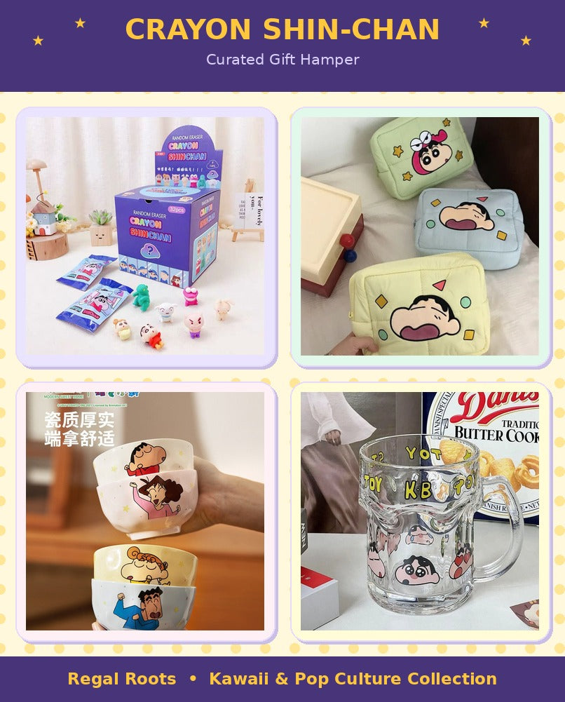 Shinchan Kawaii Essentials Gift Hamper (4-in-1 Cute Everyday Combo)