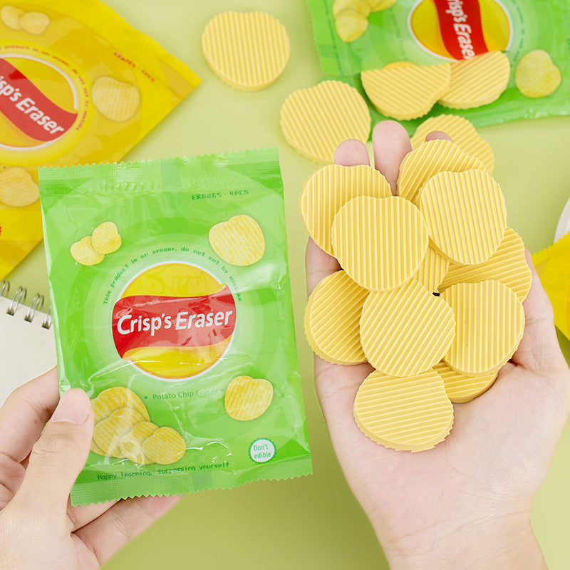 Chips design Eraser (set of 2)