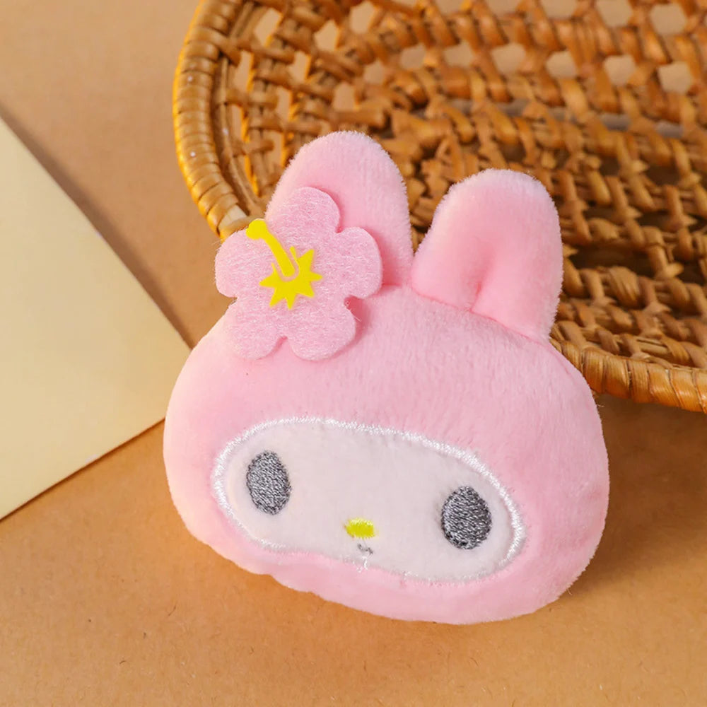 Kawaii Sanrio Plush Keychain – Hello Kitty, My Melody, Kuromi & Cinnamoroll Cute Soft Toy Bag Charm Keyring
