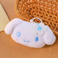 Kawaii Sanrio Plush Keychain – Hello Kitty, My Melody, Kuromi & Cinnamoroll Cute Soft Toy Bag Charm Keyring