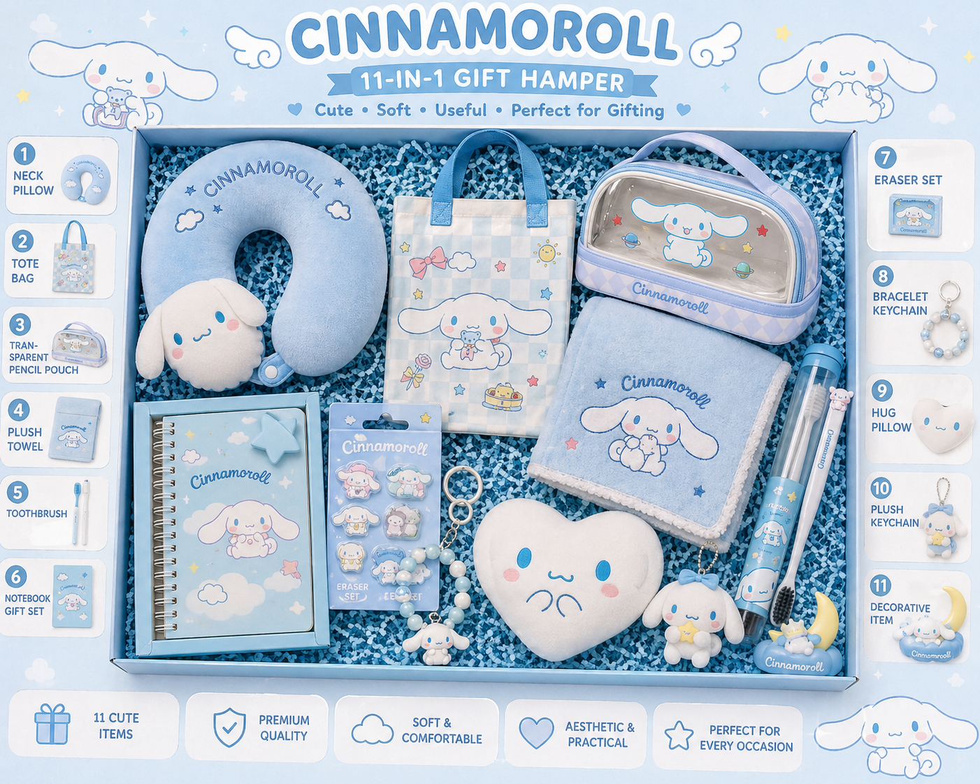 Cinnamoroll Dream Luxe 12-in-1 Premium Gift Hamper