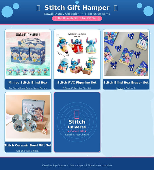 Ultimate Stitch Kawaii Combo – Cute Collectibles & Kitchen Gift Set (5-in-1 Bundle)