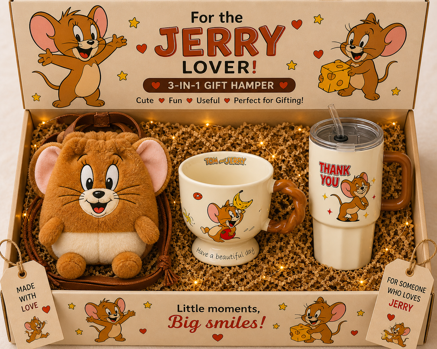 Ultimate Jerry Lover 3-in-1 Cute Essentials Gift Hamper