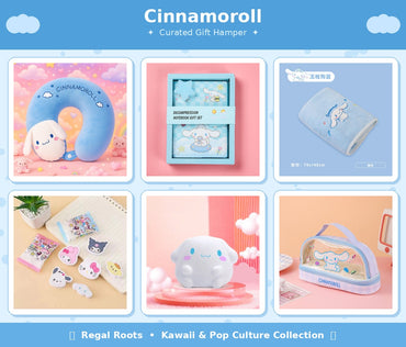 Cinnamoroll 6-in-1 Premium Kawaii Gift Hamper – Cute Stationery &amp; Cozy Essentials Set