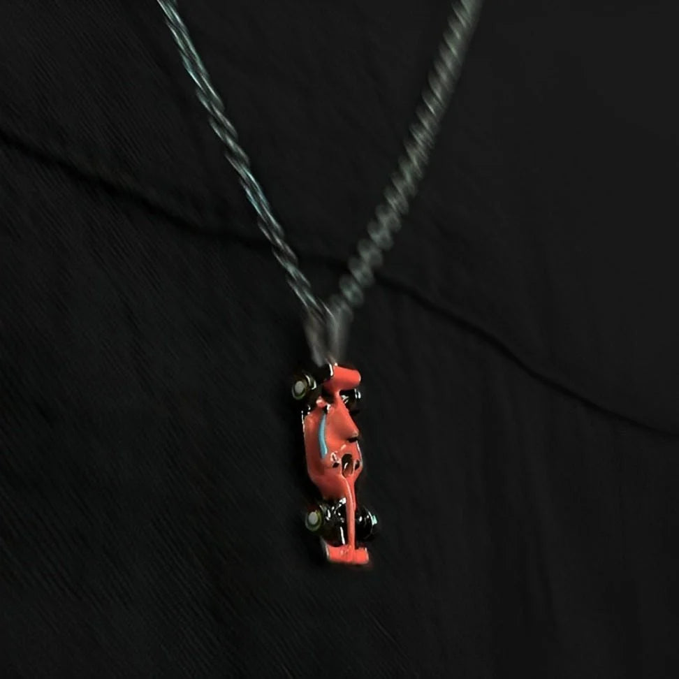 Premium Formula 1 Racing Car Pendant Necklace – Stylish Sports Car Charm Chain for Men & Women | Aesthetic Streetwear Jewellery