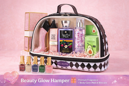 Premium Beauty Glow Hamper 💖 (Fragrance, Nails & Skincare Set)