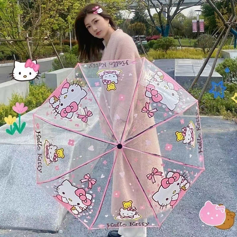 Sanrio New printed transparent Umbrella