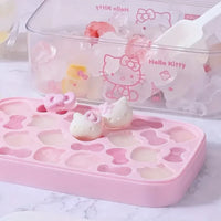 Hello Kitty Silicone Ice Cube Tray Mold – Cute Bow & Kitty Shape Ice Maker for Home, Drinks, Kitchen & Party Use