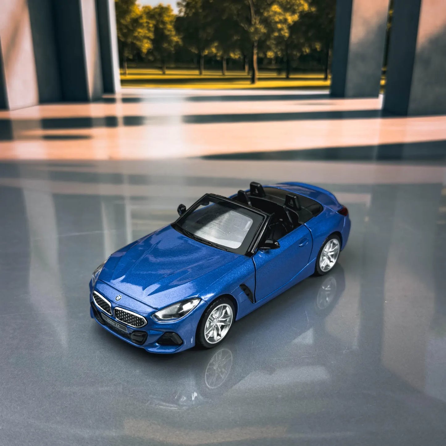 BMW Z4 M40i Convertible Official Licensed 1:38 Scale Diecast Car Model | Metal Alloy Toy Car with Pull Back Action, Opening Doors & Detailed Interior | Collectible Sports Car Miniature for Kids & Adults