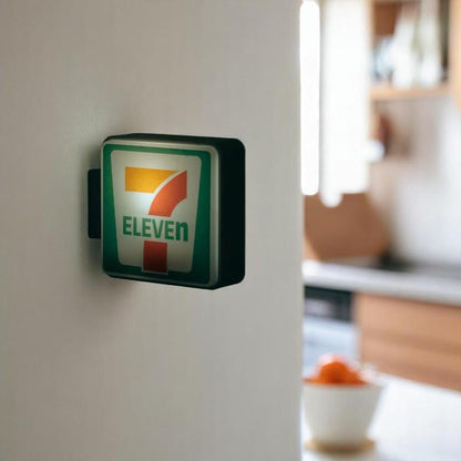 Mini  Fridge Magnet – 7-Eleven, FamilyMart & Cute LED Signboard Style Refrigerator Magnet (Single Piece)