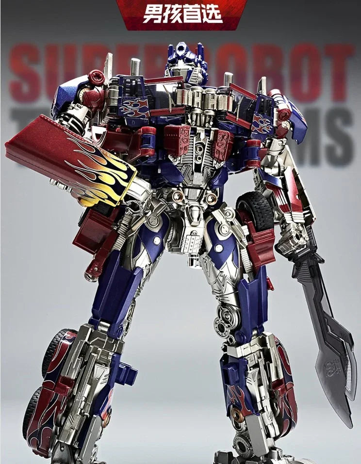 BMB HMK-07 Titan Prime Robot Figure – Premium Metal Alloy Transforming Semi Truck Action Figure | Collectible Mecha Model Toy (28cm)