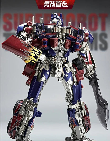 BMB HMK-07 Titan Prime Robot Figure – Premium Metal Alloy Transforming Semi Truck Action Figure | Collectible Mecha Model Toy (28cm)