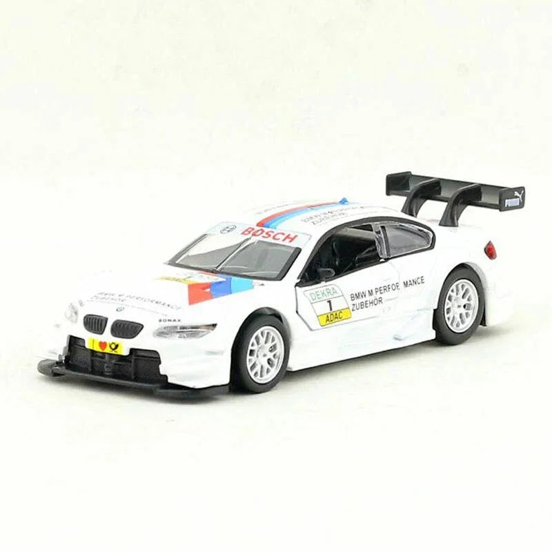BMW M3 DTM Official Licensed 1:42 Die Cast Racing Car Model | Pull Back Metal Toy Car with Opening Doors | BMW Motorsport Collectible for Kids & Adults