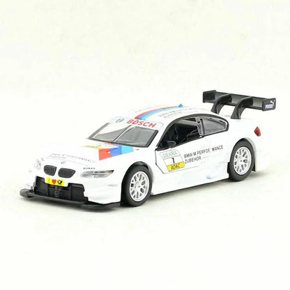 BMW M3 DTM Official Licensed 1:42 Die Cast Racing Car Model | Pull Back Metal Toy Car with Opening Doors | BMW Motorsport Collectible for Kids & Adults