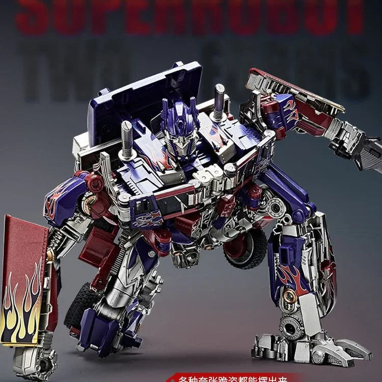 BMB HMK-07 Titan Prime Robot Figure – Premium Metal Alloy Transforming Semi Truck Action Figure | Collectible Mecha Model Toy (28cm)