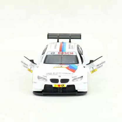 BMW M3 DTM Official Licensed 1:42 Die Cast Racing Car Model | Pull Back Metal Toy Car with Opening Doors | BMW Motorsport Collectible for Kids & Adults