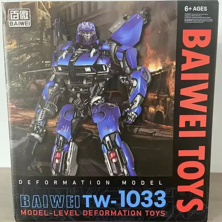 BMB HMK-07 Titan Prime Transforming Robot Action Figure | Premium Convertible Mecha Collectible | Robot to Muscle Car