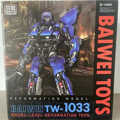 BMB HMK-07 Titan Prime Transforming Robot Action Figure | Premium Convertible Mecha Collectible | Robot to Muscle Car
