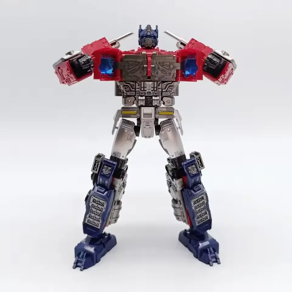 Baiwei TW-1027B DarkForge Shadow Commander Black Stealth Transforming Robot Action Figure | Semi-Truck Mech Collectible with Weapons & Accessories