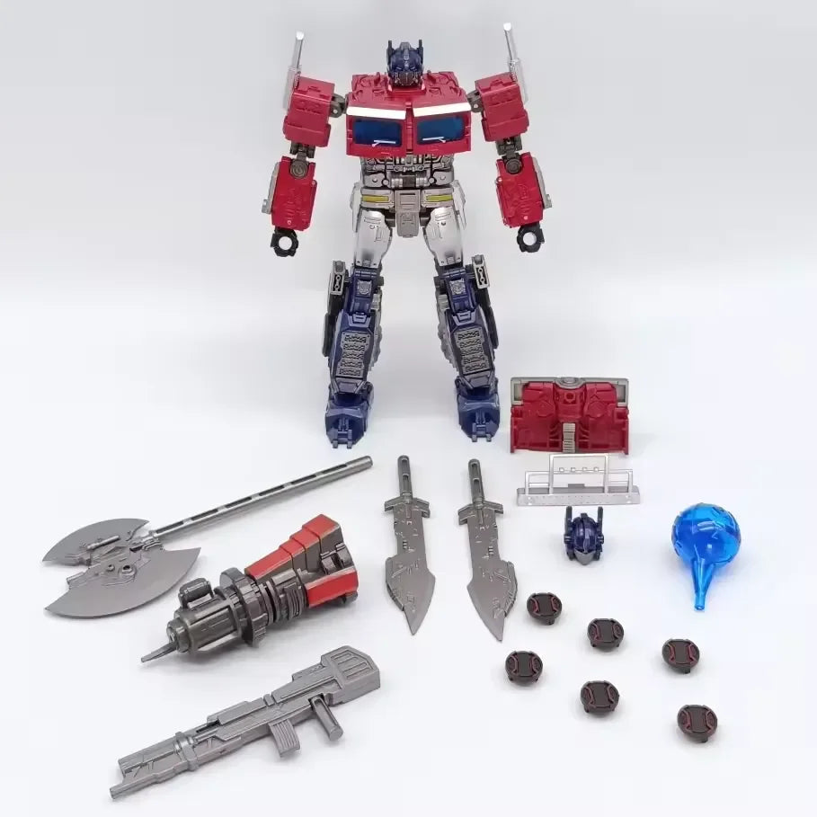 Baiwei TW-1027B DarkForge Shadow Commander Black Stealth Transforming Robot Action Figure | Semi-Truck Mech Collectible with Weapons & Accessories