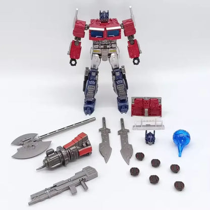 Baiwei TW-1027B DarkForge Shadow Commander Black Stealth Transforming Robot Action Figure | Semi-Truck Mech Collectible with Weapons & Accessories