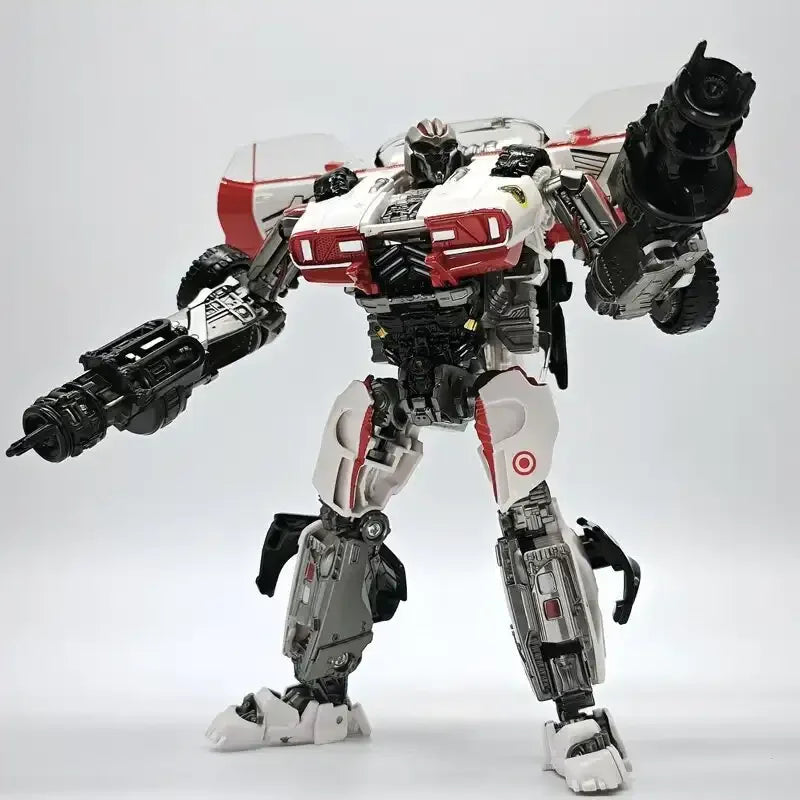 BAIWEI TW-1033B Tactical Strike Mech – White Edition 2-in-1 Transforming Robot Action Figure | Muscle Car to Mecha Collectible