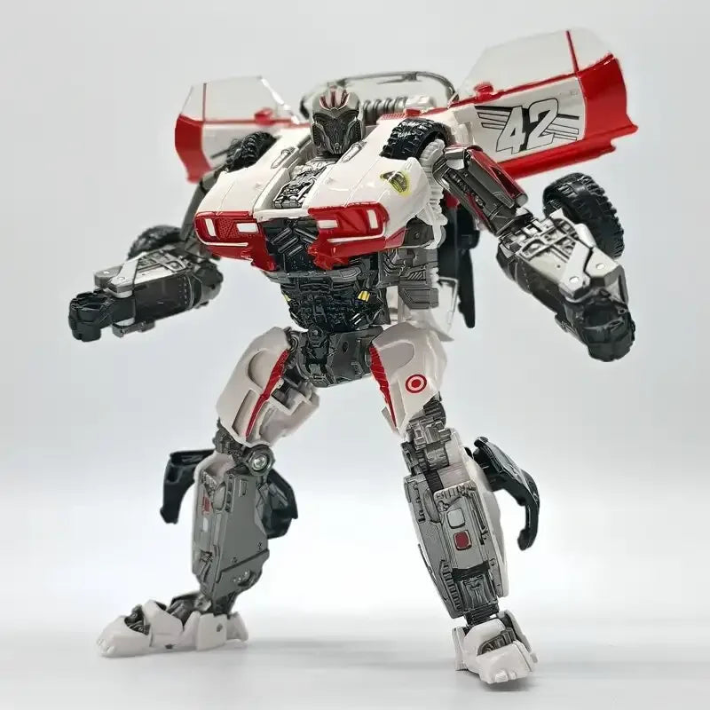 BAIWEI TW-1033B Tactical Strike Mech – White Edition 2-in-1 Transforming Robot Action Figure | Muscle Car to Mecha Collectible