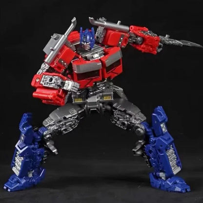 Baiwei TW-1027B DarkForge Shadow Commander Black Stealth Transforming Robot Action Figure | Semi-Truck Mech Collectible with Weapons & Accessories