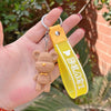Creative  soft rubber wool bear keychain